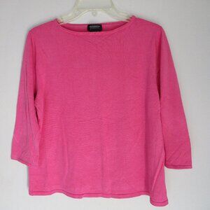 Juliana Collezione Pink Silk Knit Sweater XL